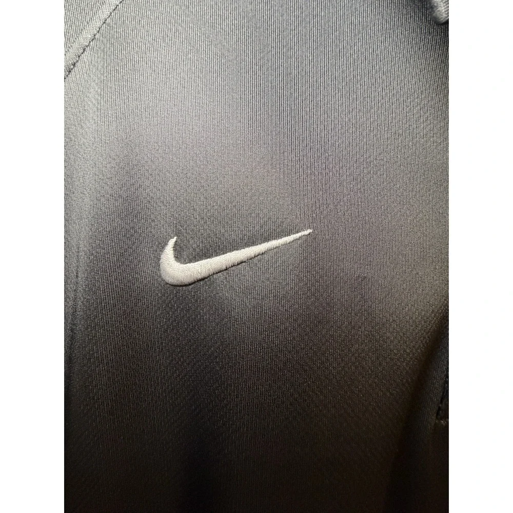 Nike Men's Gray Dri-Fit Athletic Golf Polo Shirt - Size Large L Polyester‎
